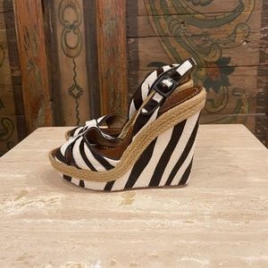 Louboutin Zebra Heels/ Wedges 40/10